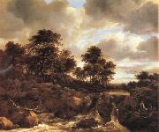 Jacob van Ruisdael Landscape with Waterfall Spain oil painting artist
